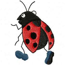Lady Bugs Embroidery Design 1 Lady Bugs Embroidery Design 1